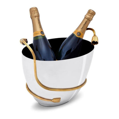 Deco Leaves Champagne Bucket by L'Objet Additional Image - 2