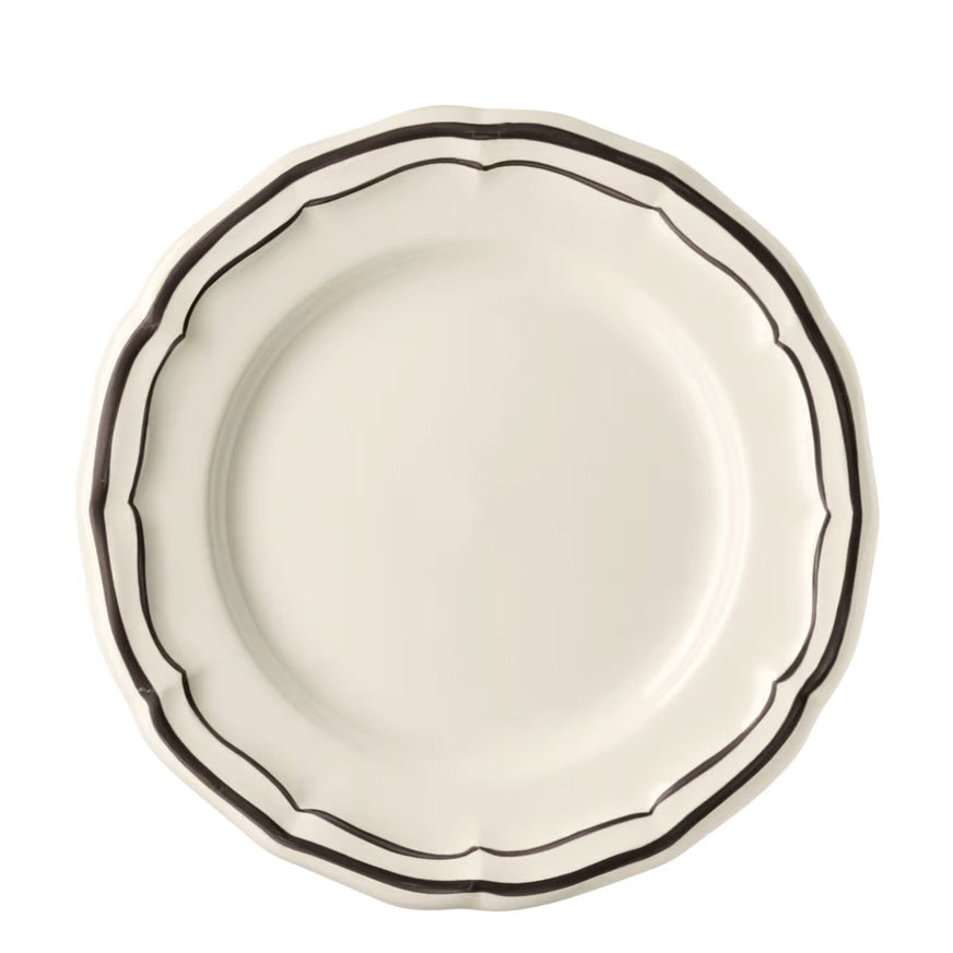 Filet Midnight Canape Plate by Gien France