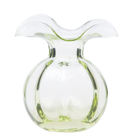 Hibiscus Medium Green Glass Bud Vase by VIETRI