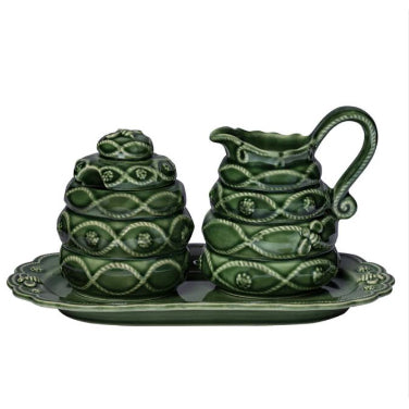 Jardins Du Monde Creamer/Sugar Set - Green by Juliska