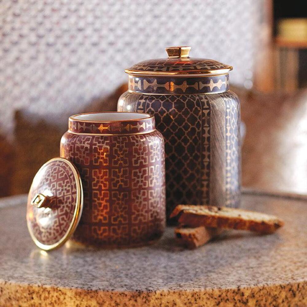 Fortuny Ashanti Canister Grey - Medium by L'Objet Additional Image - 1