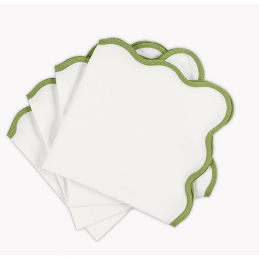 Scallop Edge Grass 22 x 22 Napkins (set of 4) by Matouk