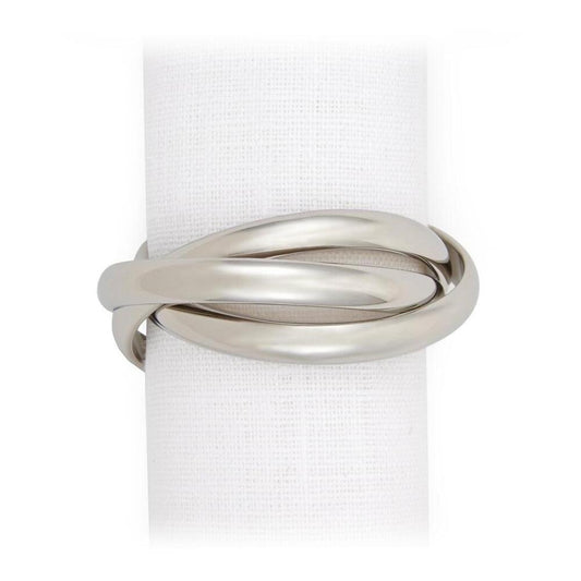 Three Ring Napkin Jewels - Set of 4 by L'Objet