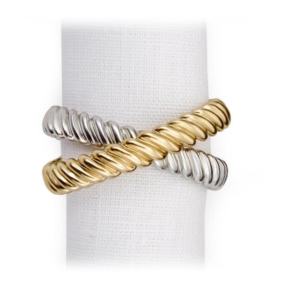 Deco Twist Napkin Jewels - Set of 4 by L'Objet Additional Image - 1
