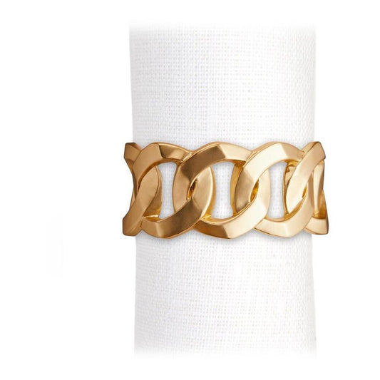 Cuban Link Napkin Rings by L'Objet