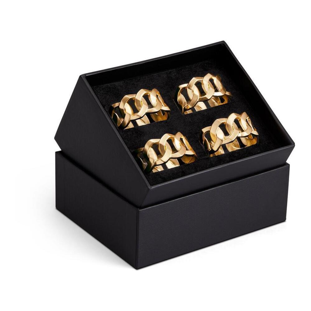 Cuban Link Napkin Rings by L'Objet Additional Image - 1