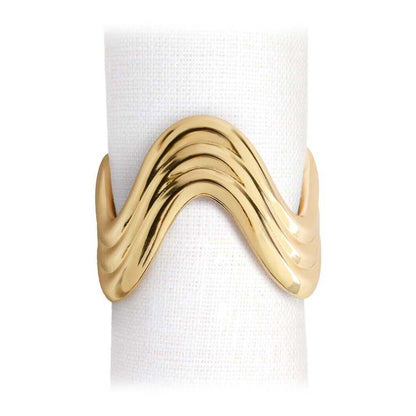 Ripple Napkin Rings - Set of 4 by L'Objet Additional Image - 1