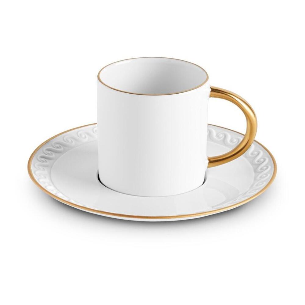 Neptune Espresso Cup & Saucer by L'Objet Additional Image - 1