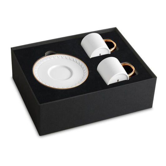 Neptune Espresso Cup & Saucer - Set of 2 by L'Objet
