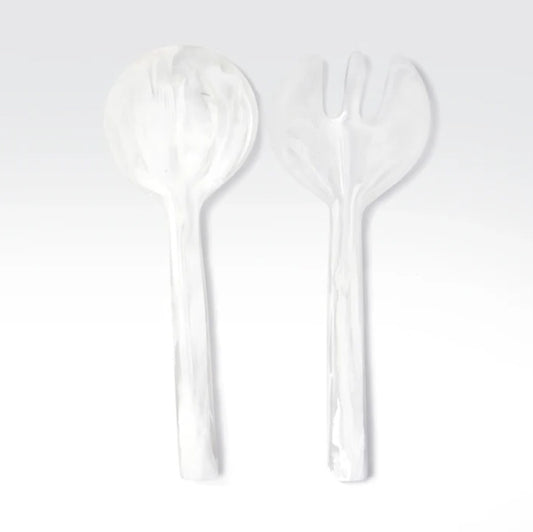 New Servers XL 2pc - White Swirl by Nashi Home