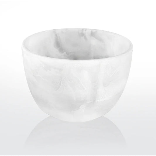 Deep Med Bowl White Swirl by Nashi Home