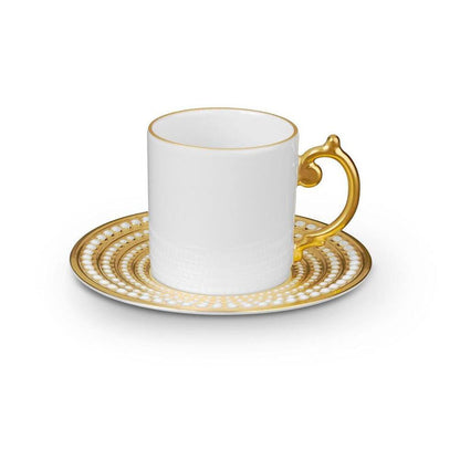 Perlee Espresso Cup & Saucer by L'Objet Additional Image - 1