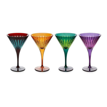 Prism Martini Glasses - Set of 4 by L'Objet Additional Image - 1