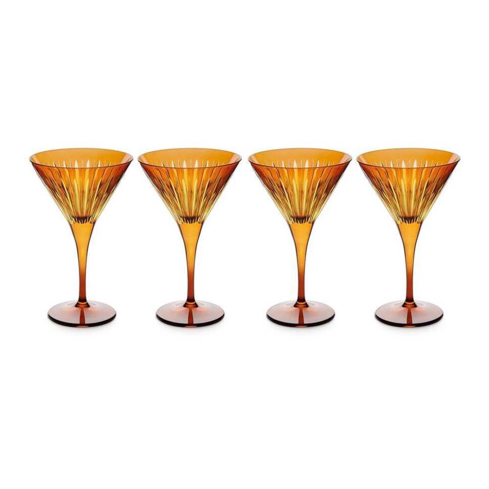 Prism Martini Glasses - Set of 4 by L'Objet