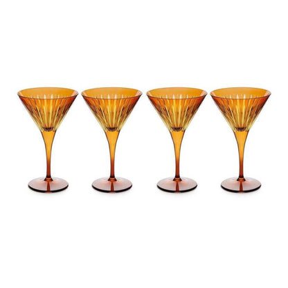 Prism Martini Glasses - Set of 4 by L'Objet
