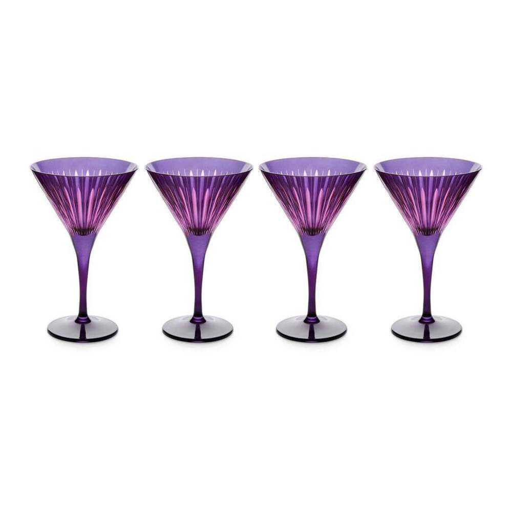 Prism Martini Glasses - Set of 4 by L'Objet Additional Image - 4
