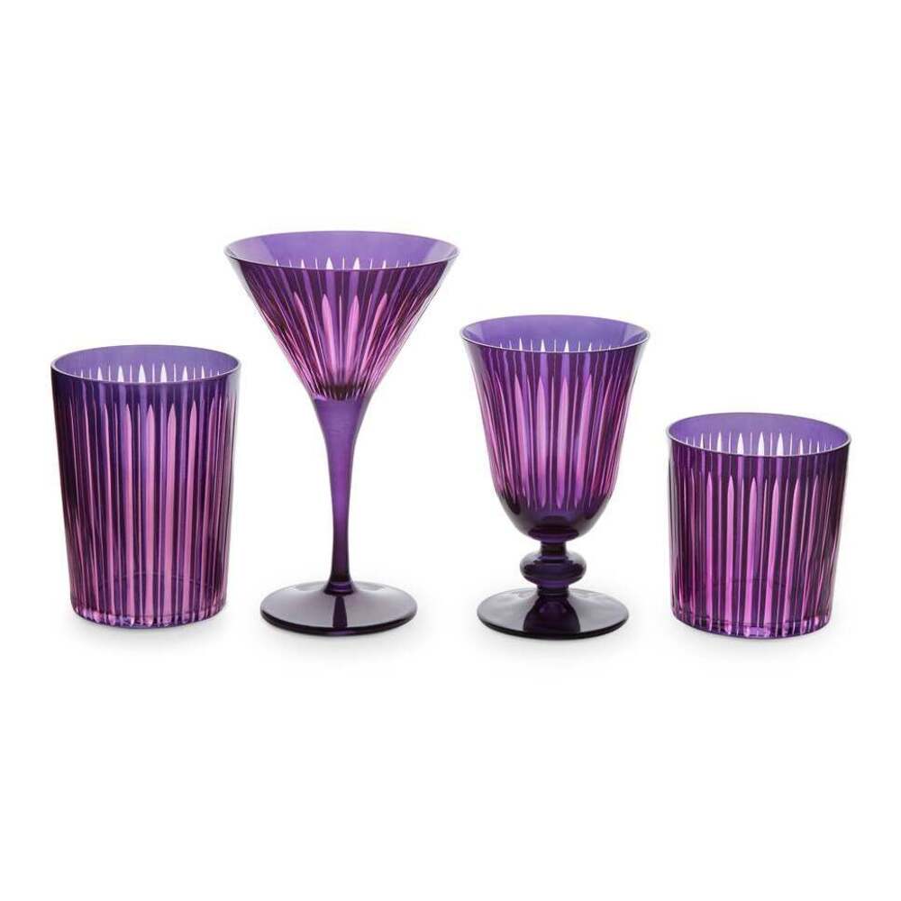 Prism Martini Glasses - Set of 4 by L'Objet Additional Image - 24