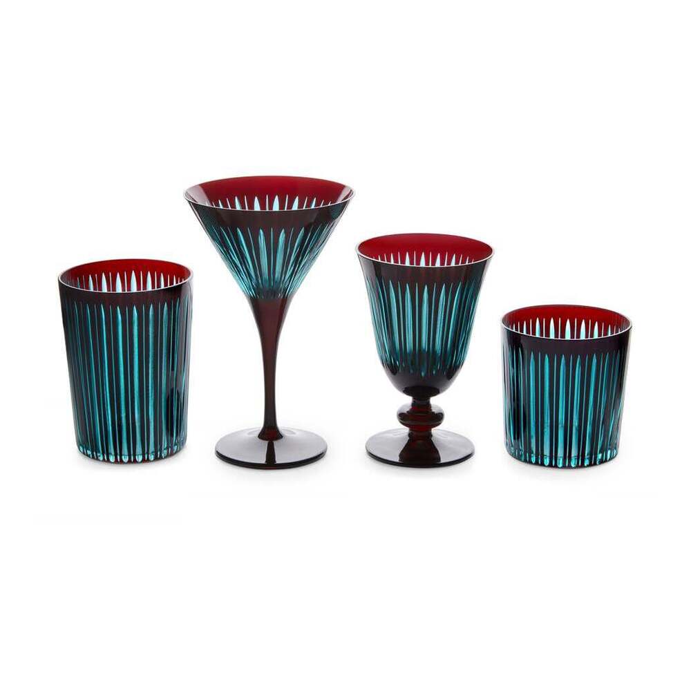Prism Double Old Fashioned Glasses - Set of 4 by L'Objet Additional Image - 22