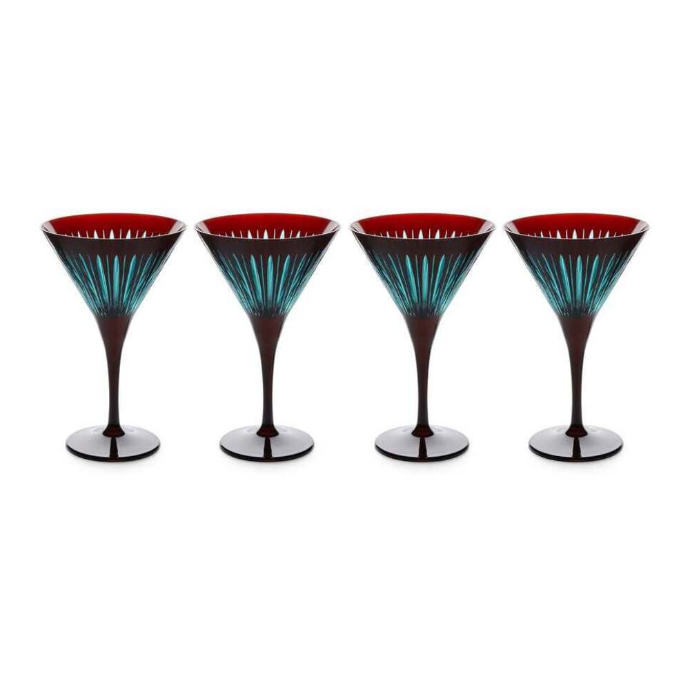 Prism Martini Glasses - Set of 4 by L'Objet Additional Image - 2