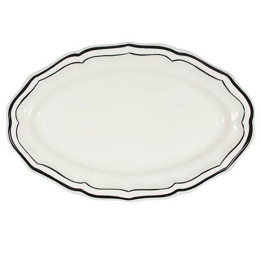 Filet Midnight Oval Platter by Gien France