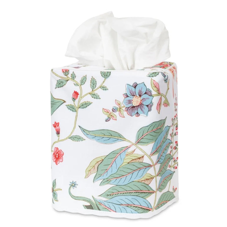 Pomegranate Tissue Box Cover Pink/Coral by Matouk