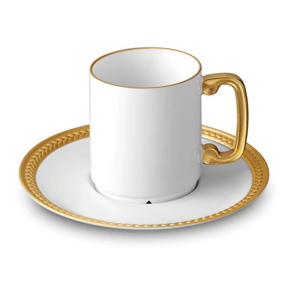 Soie Tressee Espresso Cup & Saucer by L'Objet