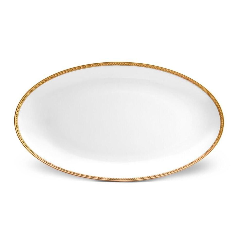 Soie Tressee Oval Platter - Large by L'Objet