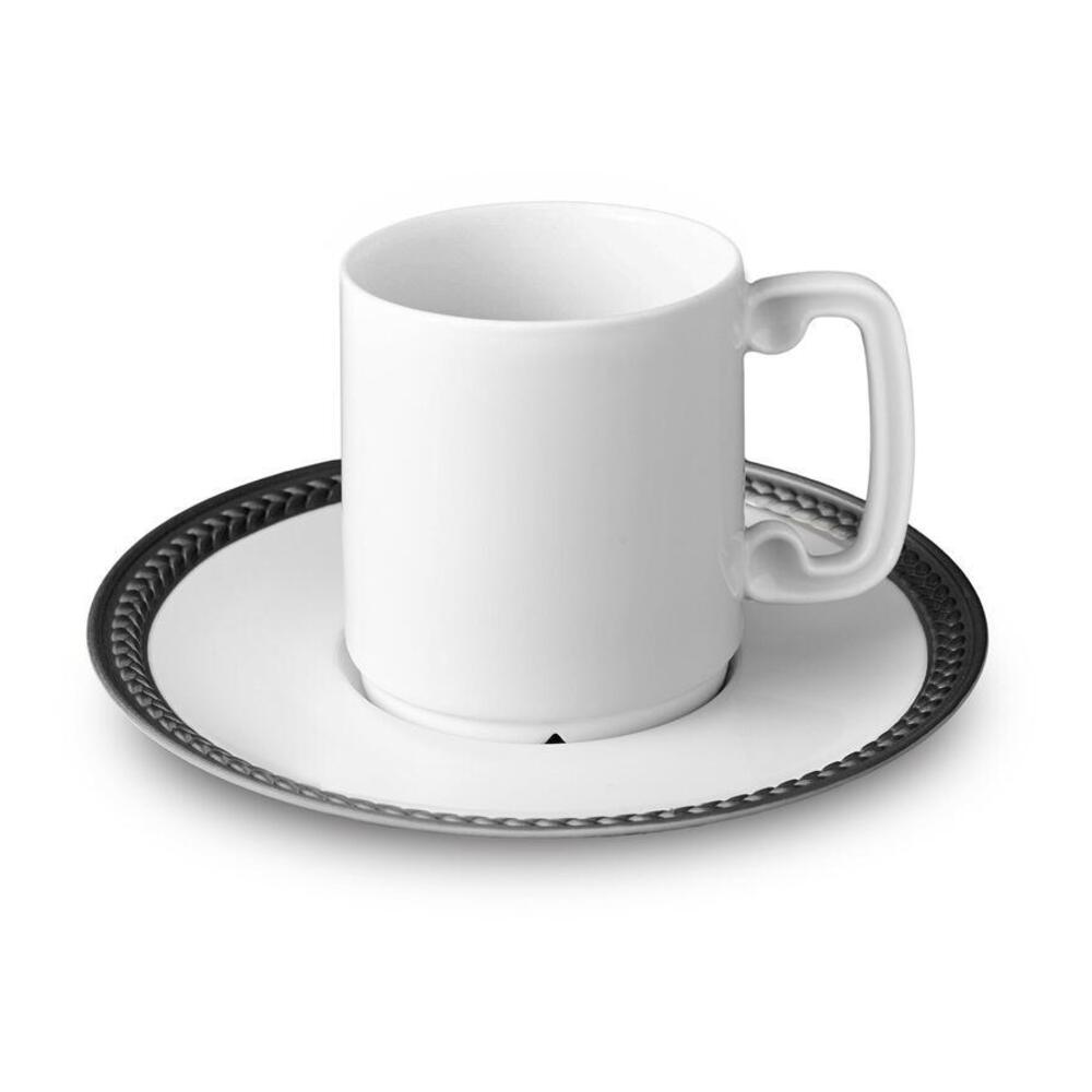 Soie Tressee Espresso Cup & Saucer by L'Objet Additional Image - 2