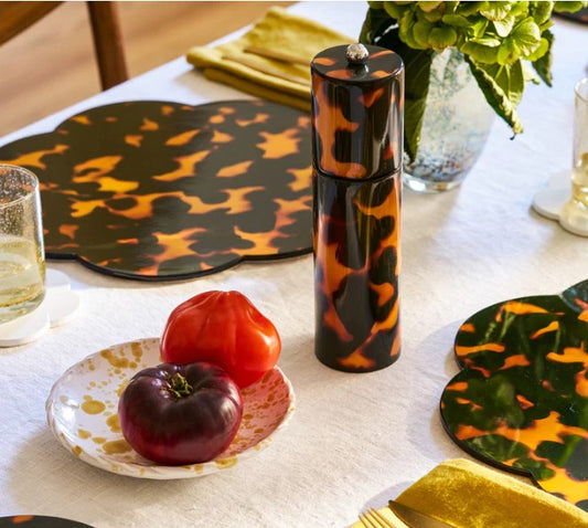 Faux Tortoise Salt/Pepper Mill by Addison Ross