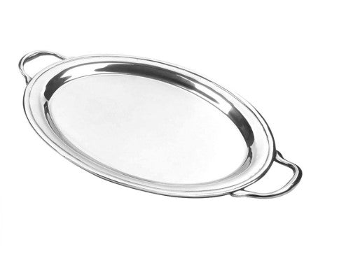 Classic Oval Serving Tray by Salisbury Pewter with Monogram