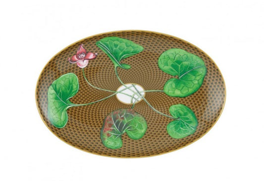 Tresor Fleuri Oval Platter by Raynaud