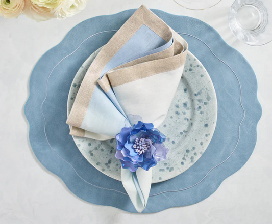 Gardenia Napkin Ring - Periwinkle by Kim Seybert