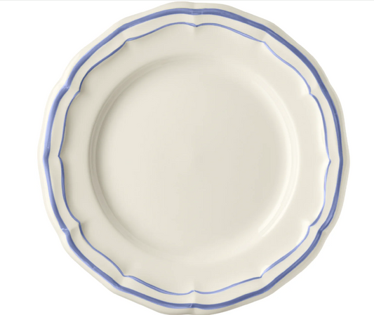 Filet Blue Canape/Bread Plate by Gien