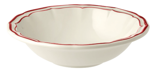 Filet Red Cereal/Salad bowls (s/2) by Gien