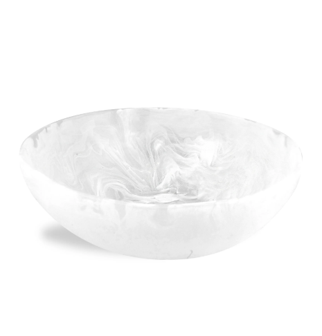 Wave Large Bowl White Swirl by Nashi