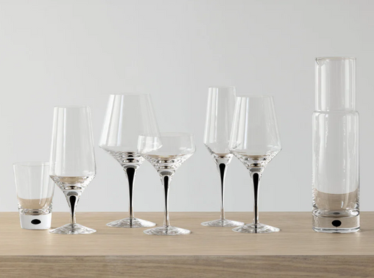 Metropol Champagne Pair by Orrefors