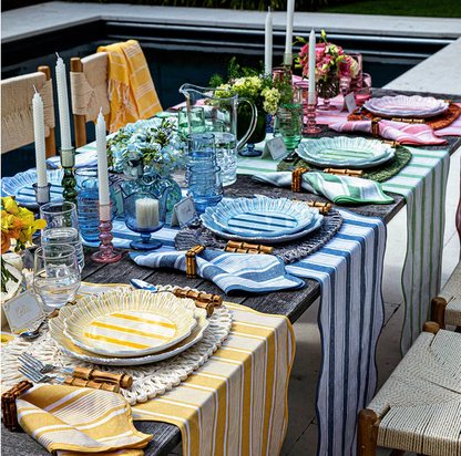 Cabana Stripe Napkin Set/4 - Seagrass