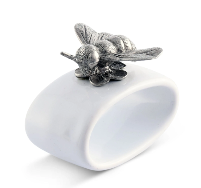 Bee Stoneware Napkin Ring