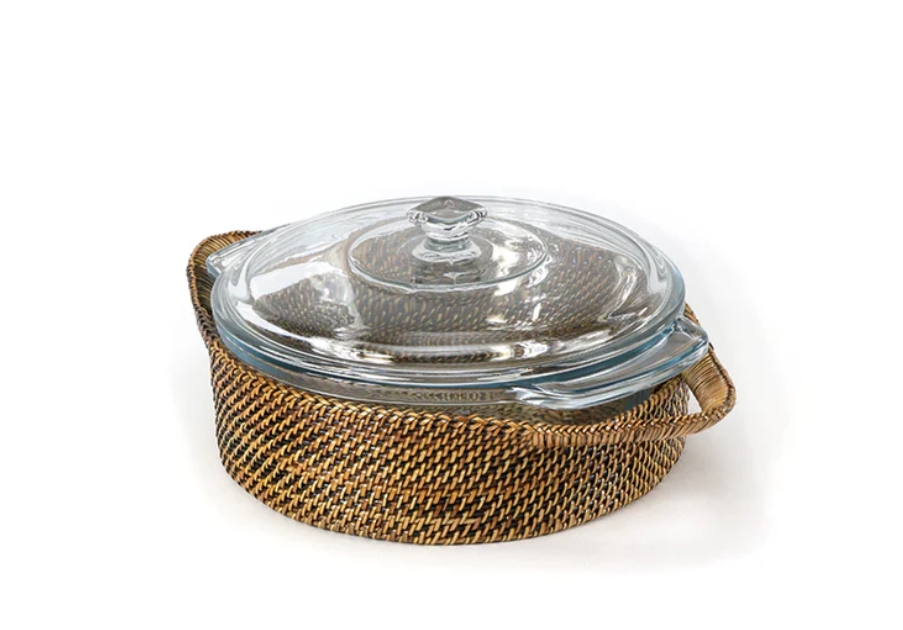 Round Covered Casserole w Lid
