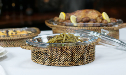 Round Covered Casserole w Lid