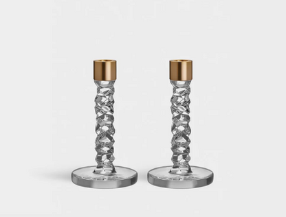 Carat Candle Sticks Brass - Sm