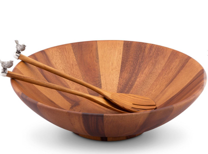 Songbird Salad Bowl & Servers Set