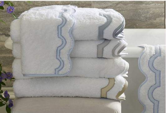 Mirasol Hand Towel in Blue with Monogram