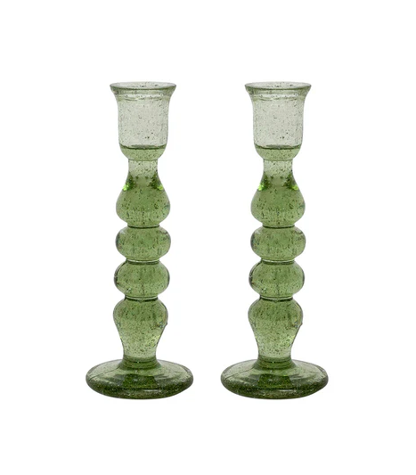 Provence 7" Candlestick Set/2 - Basil