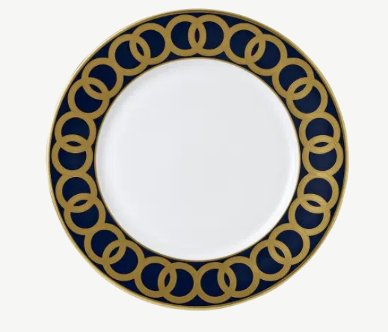 Riviera Dream Navy Dinner Plate