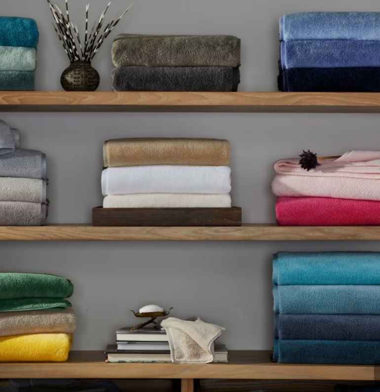 Milagro Bath Sheet Ivory with Custom Monogram