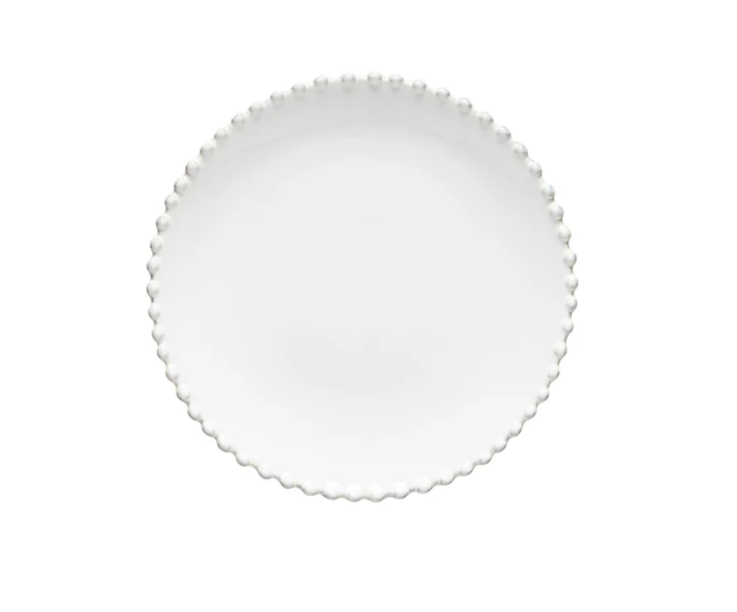 Salad/Dessert Plate in White Pearl Design