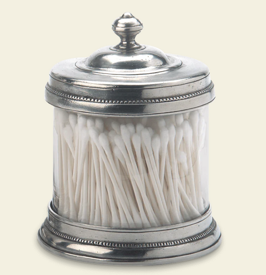 Glass Cannister with Pewter Lid, Small