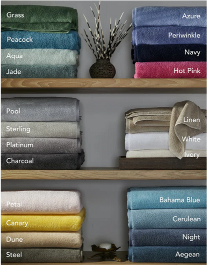 Milagro Hand Towel in Pool w/Custom Monogram