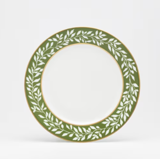 La Bocca Leaf Green Dessert Plate